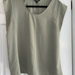 Express Women's Light Gray Sleeveless Blouse